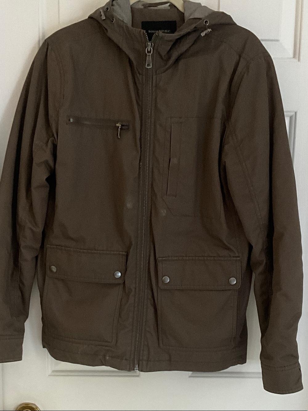 Banana Republic Hooded Field Jacket in Brown